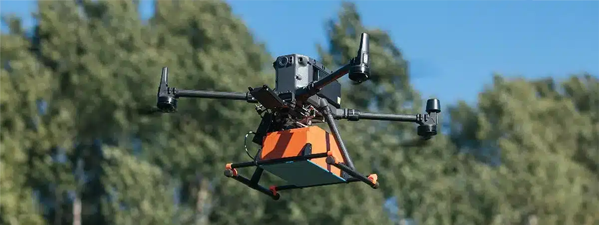 Sistema GPR montato su drone
