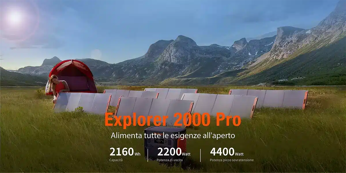 Jackery Explorer 2000 PRO pannello controllo