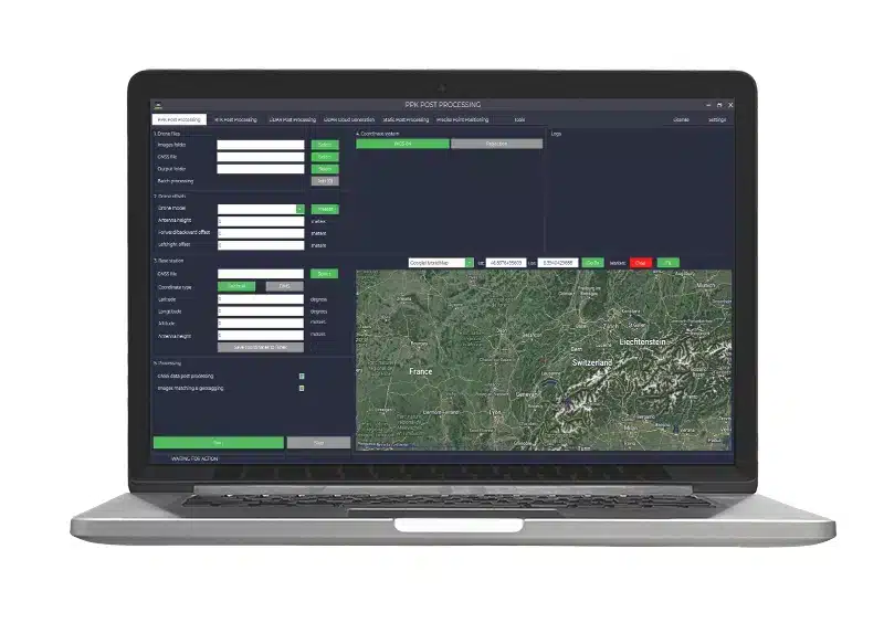 Interfaccia software TOPODRONE