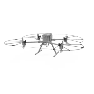Paraeliche professionale installato su DJI Matrice 350 RTK vista frontale