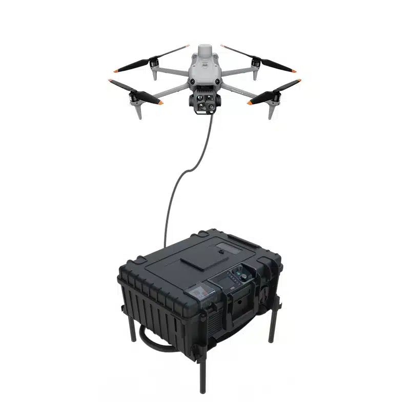 Tethered DJI Matrice 4 — 55mt