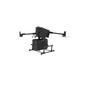 D-BOX Delivery Box installato su DJI Matrice 400 per trasporto payload e delivery professionale UAV