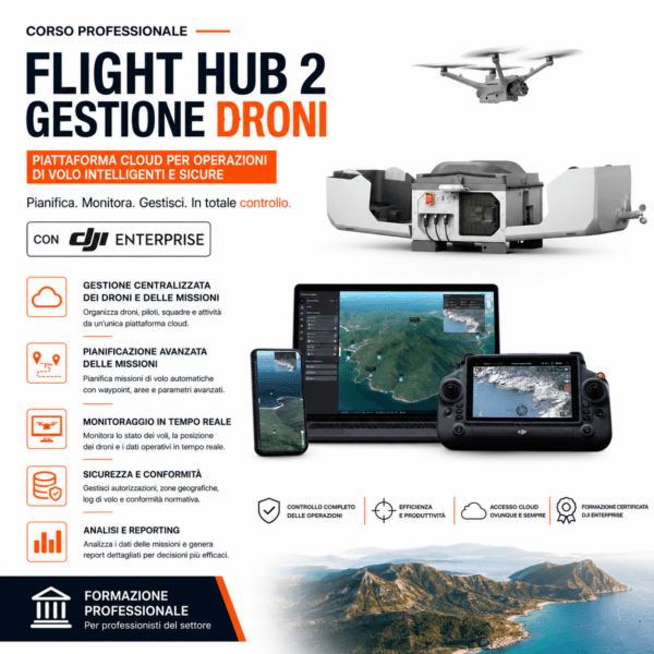 Corso DJI FlightHub 2 + DJI Dock 3 Operazioni Autonome DroneBase Academy