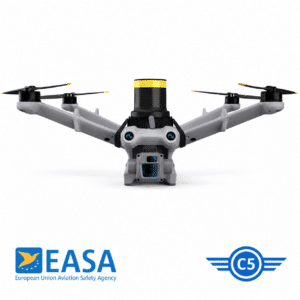 EASA C5 kit for DJI Dock 2 + Matrice 3D/3TD with AVSS PRS-M3DTEX parachute MoC 2511/2512. Deployment