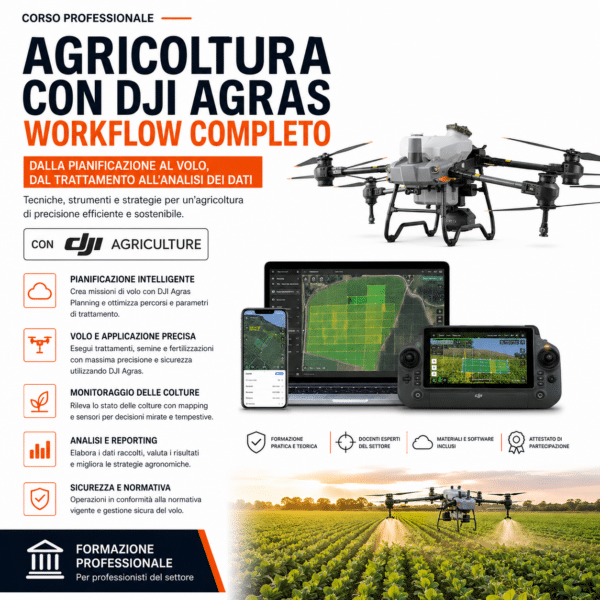 Corso Agricoltura DJI Agras – Workflow Completo: