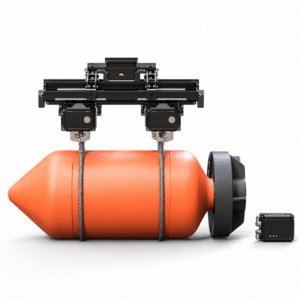 Smart Dropping System installato su un DJI FlyCart 100 con il sistema di aggancio a tre guide